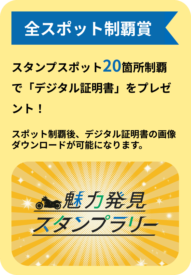 全スポット制覇賞